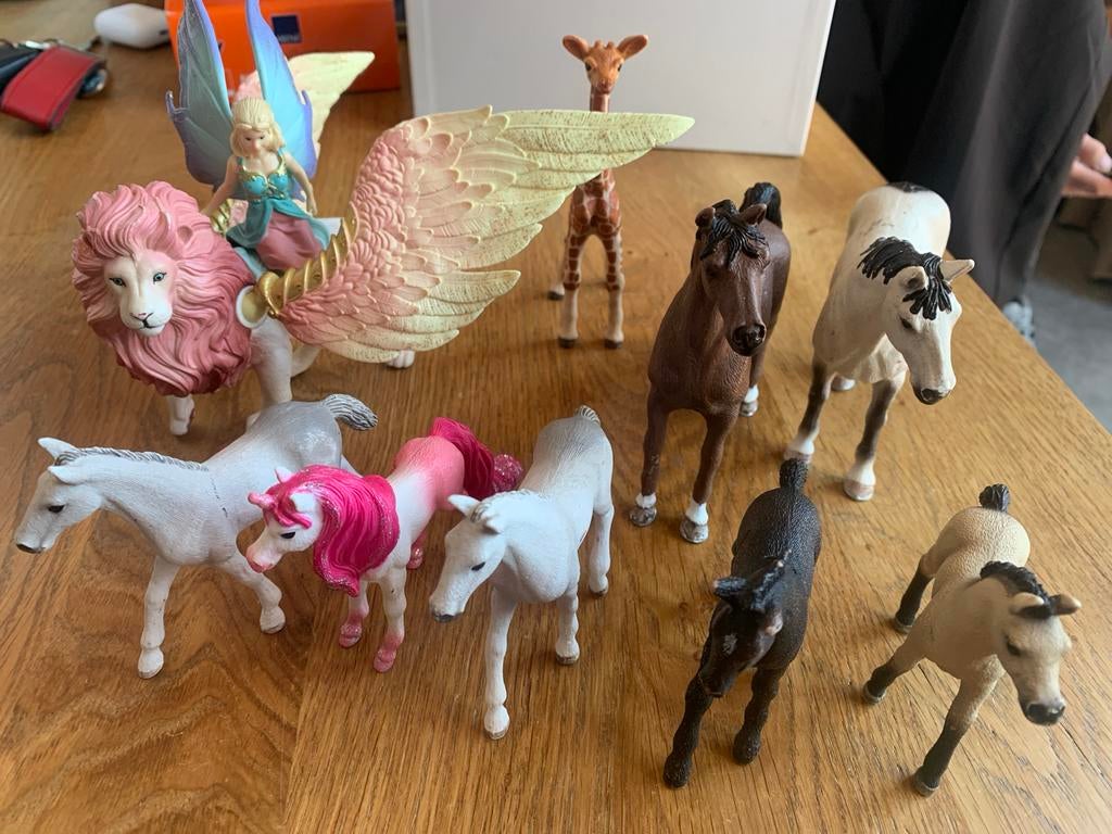 Schleich paarden en fantasie figuren set, Ophalen of Verzenden, Zo goed als nieuw, Jongen of Meisje