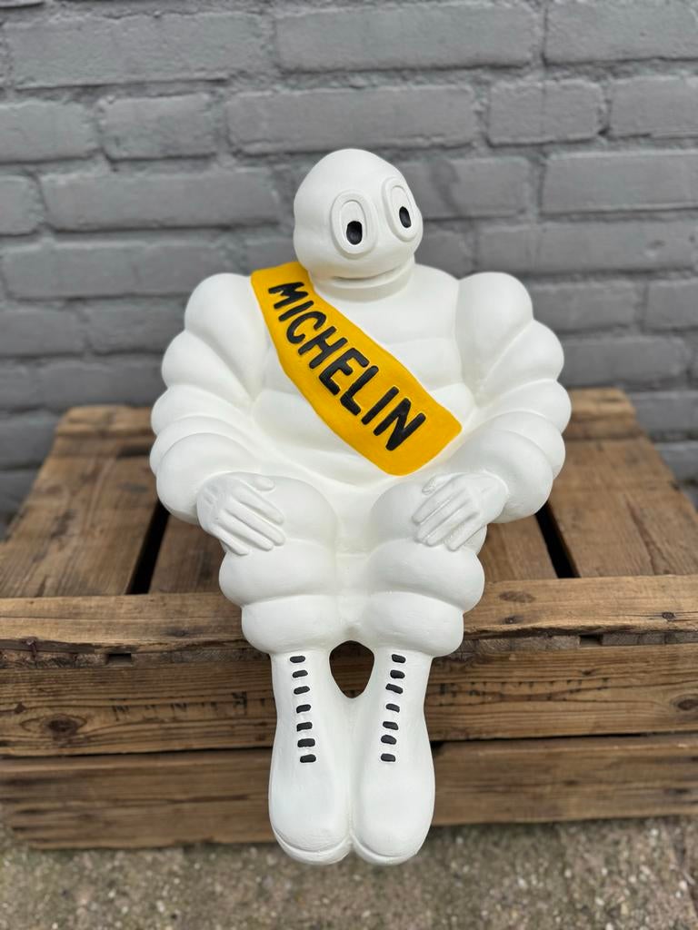 Vintage Michelin Bibendum Beeld - Zeldzaam Verzamelobject, Ophalen, Zo goed als nieuw, Fantasy