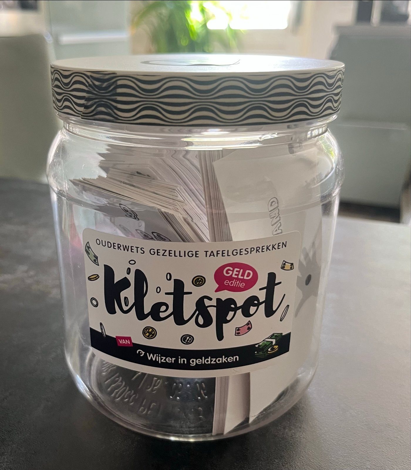 Kletspot Geld Editie - Gezellige Tafelgesprekken, Drie of vier spelers, Ophalen of Verzenden, Zo goed als nieuw