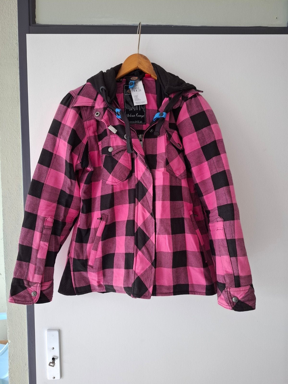 Held Urban Range Motorjas - Roze/Zwart Geruit, Motoren, Kleding | Motorkleding, Held, Jas | textiel, Ophalen of Verzenden, Dames