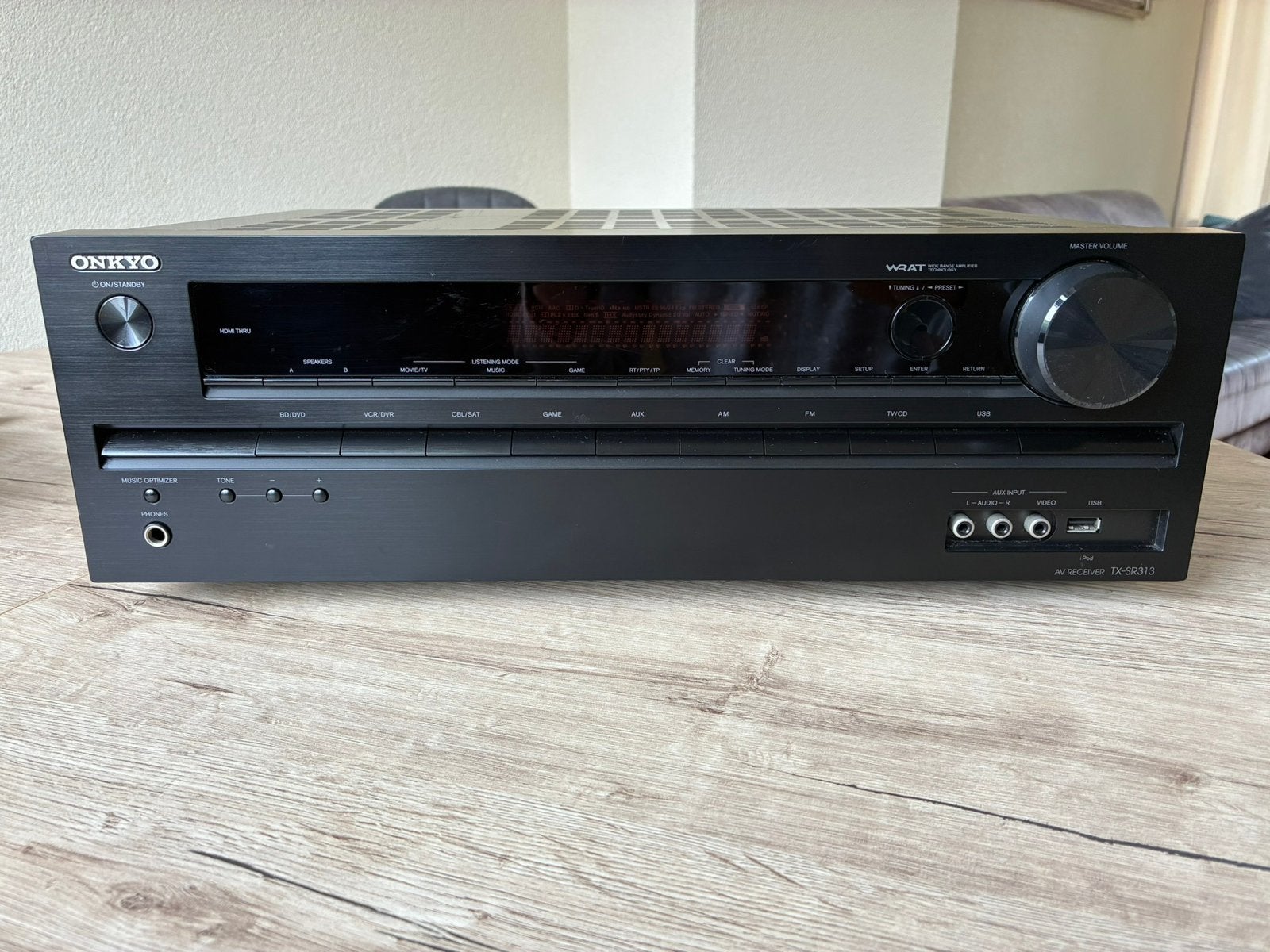 Onkyo AV Receiver TX-SR313, Gebruikt, Ophalen of Verzenden, 60 tot 120 watt, Onkyo