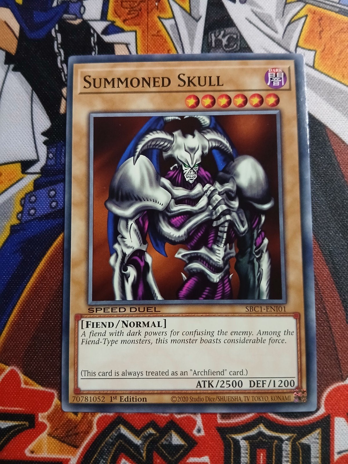 Summoned Skull - SBC1 - Yu-Gi-Oh, Hobby en Vrije tijd, Verzamelkaartspellen | Yu-gi-Oh!, Ophalen of Verzenden, Zo goed als nieuw