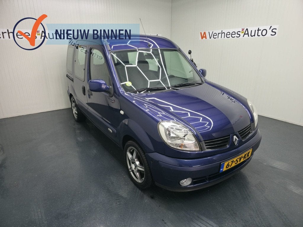 Renault Kangoo 1.6-16V Privilège (bj 2006), Auto's, 13 km/l, Stof, Gebruikt, Blauw