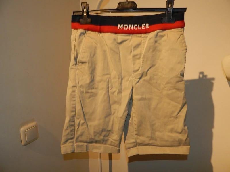 Moncler korte broek elastische merk band embleem achter152, Broek, Gebruikt, Moncler, Verzenden