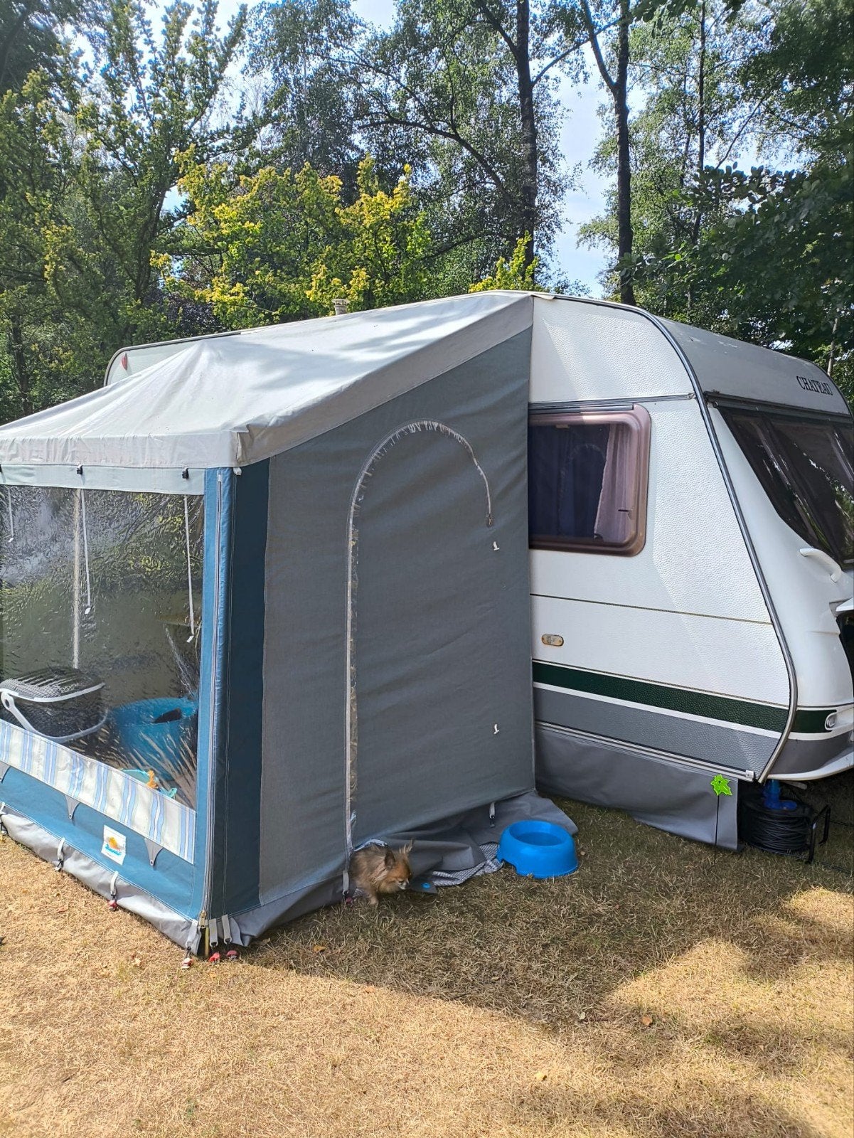 Wintertent voor caravan/camper, Ophalen, Gebruikt