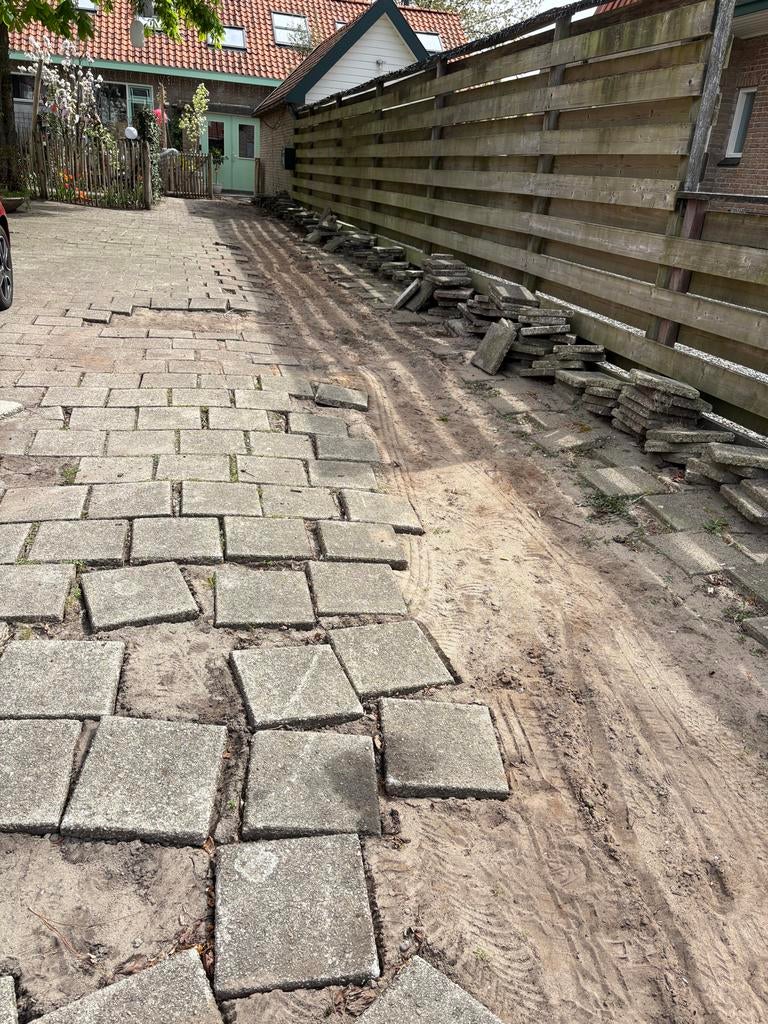 Gebruikte stoeptegels voor tuin of oprit, Ophalen, Gebruikt, 10 m² of meer, Beton