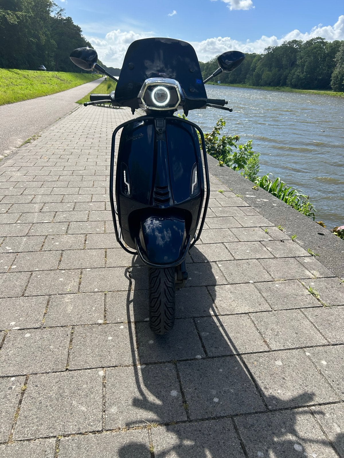 Vespa Sprint 50cc 2021 - Full Custom - Dark San Marino, Ophalen, Zo goed als nieuw, Benzine, Vespa