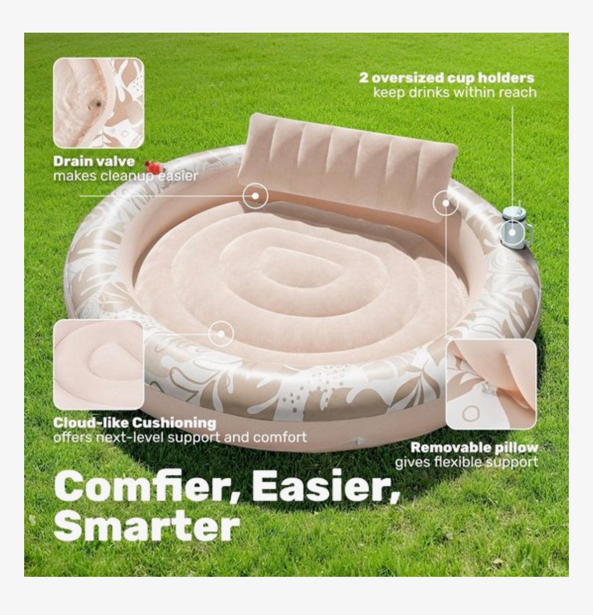 Ronde stoffen tanningpool, Tuin en Terras, Ophalen of Verzenden, Nieuw