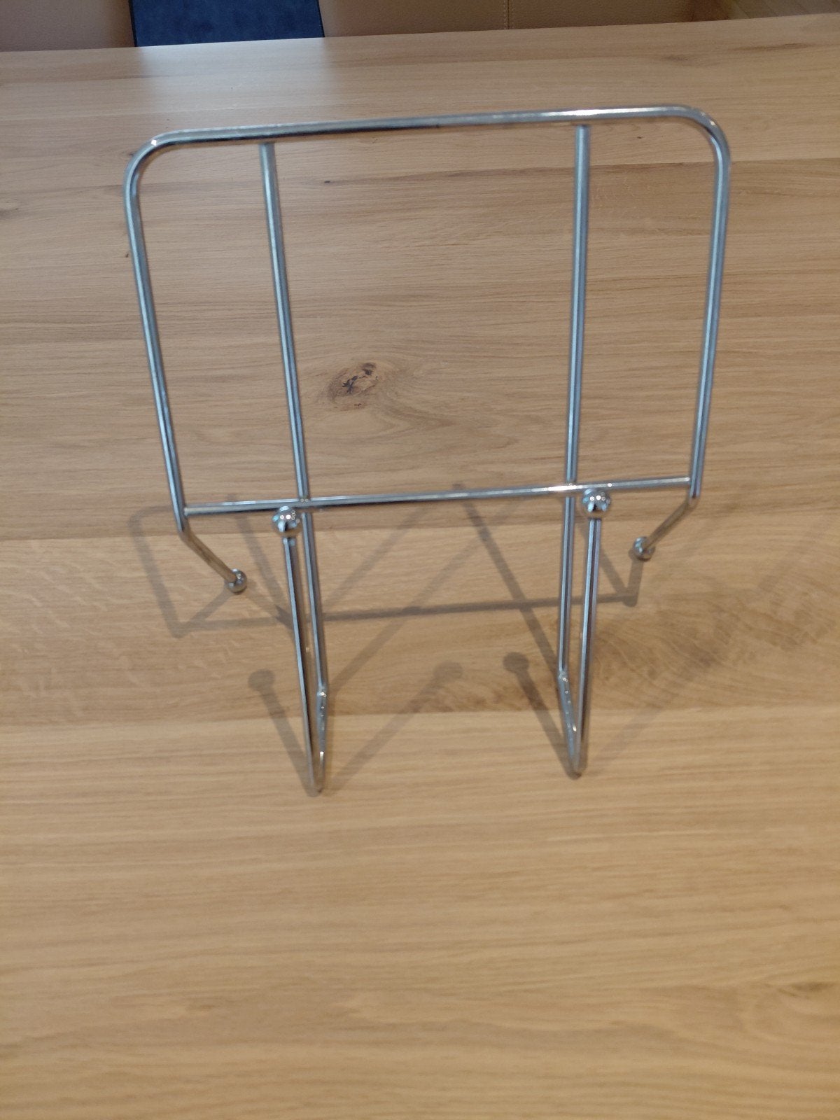 Verchroomd Bordenrek / Boekenstandaard, Ophalen, Bordenrek, Zilver, Zo goed als nieuw