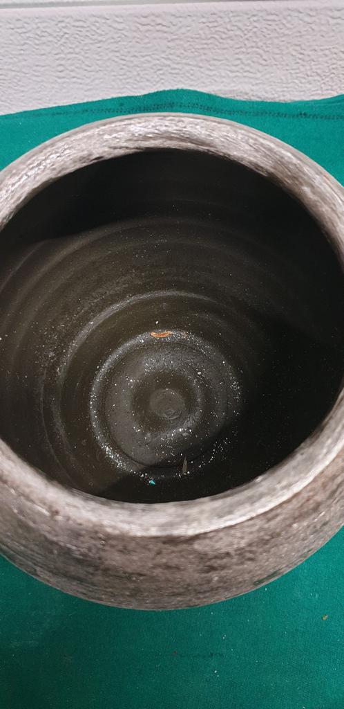 Bloempot rond grijs zilver, Ophalen of Verzenden, 'T Olde Gre-j, Info@toldegrej.nl, Endepoelstraat 20f Didam