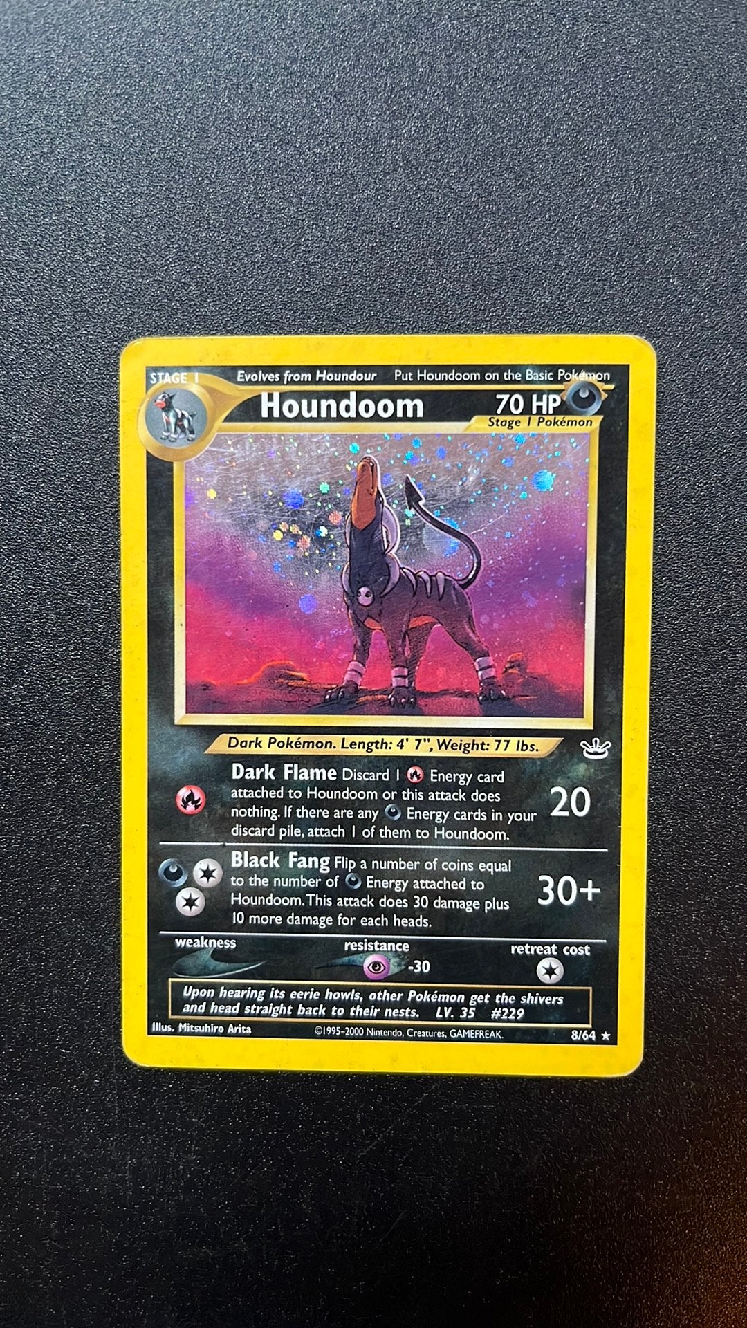Houndoom Neo. Holo, Ophalen of Verzenden, Zo goed als nieuw