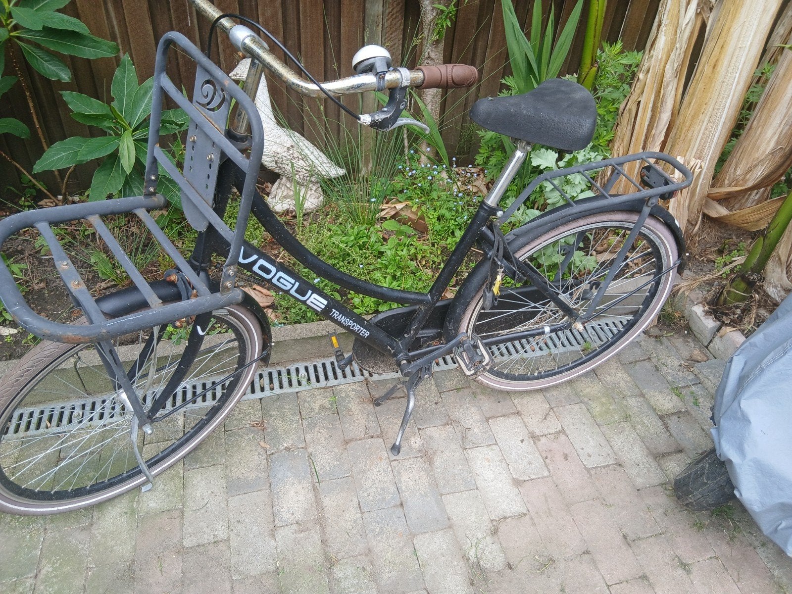 Vogue Transporterfiets - Zwart MORGEN OPHALEN 2, Terugtraprem, Gebruikt, Versnellingen, 50 tot 53 cm