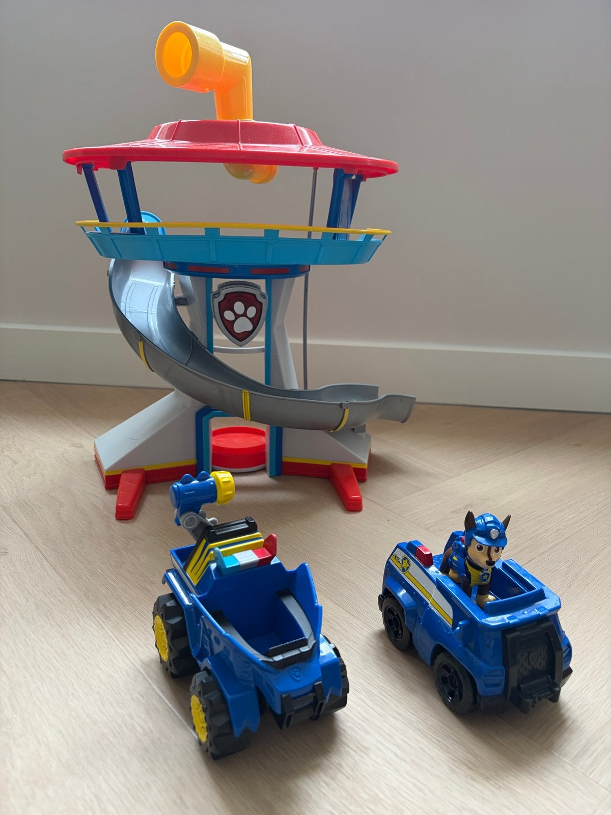 Paw Patrol Uitkijktoren met Licht, Geluid en Voertuigen, Ophalen of Verzenden, Gebruikt, Jongen of Meisje