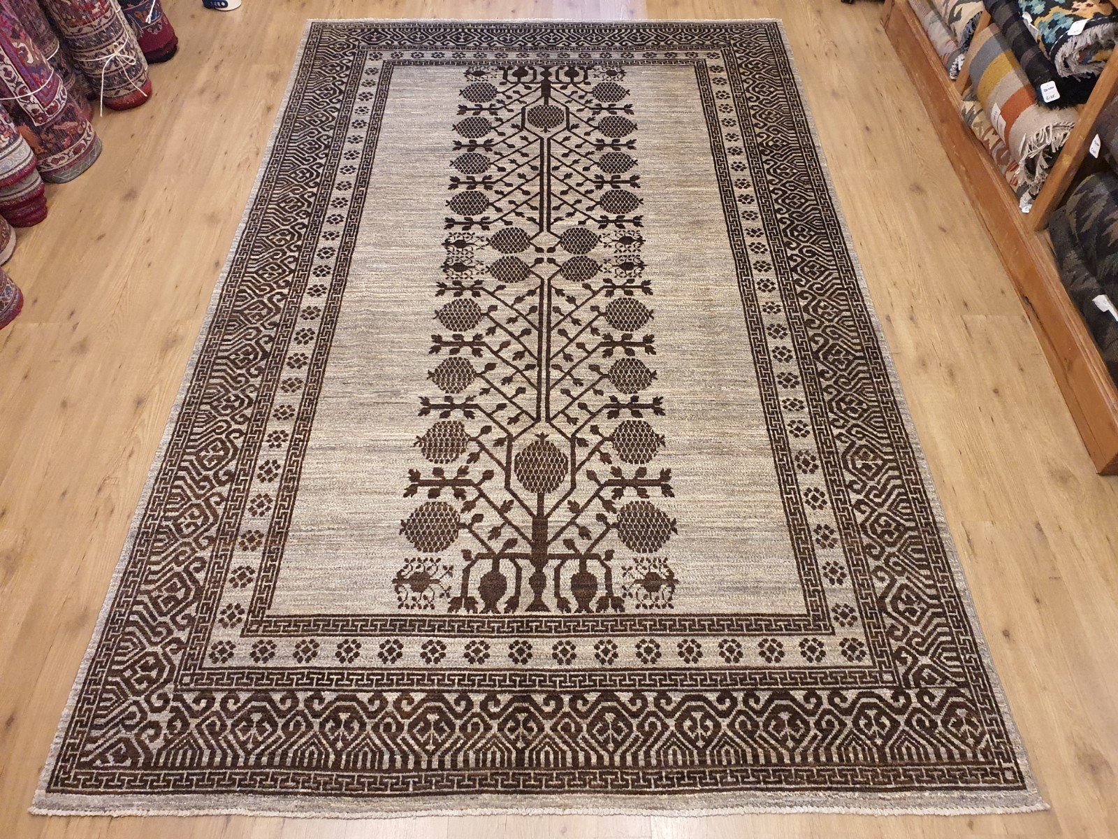 Handgeknoopt oosters tapijt modern design 302x192, Info@SlatsAntiek.nl, Perzisch, 150 tot 200 cm, Vof Slats Antiek