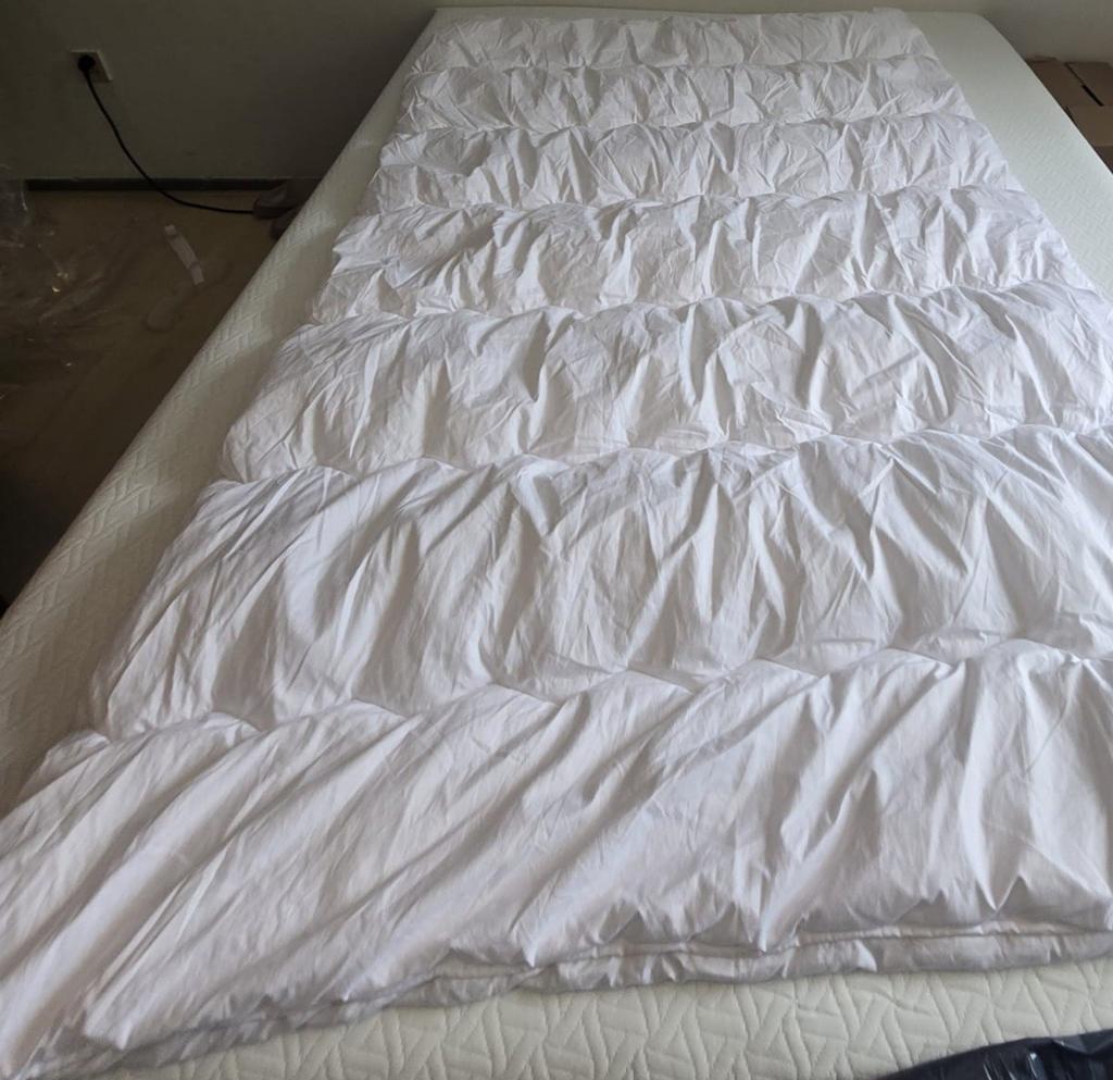 Dekbed voor één persoon...gratis, Ophalen of Verzenden, Eenpersoons, Wit, Deken of Dekbed