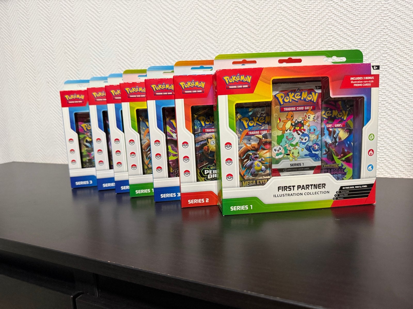 Pokémon First Partner Pack Collectie (7 stuks), Ophalen of Verzenden, Nieuw, Booster