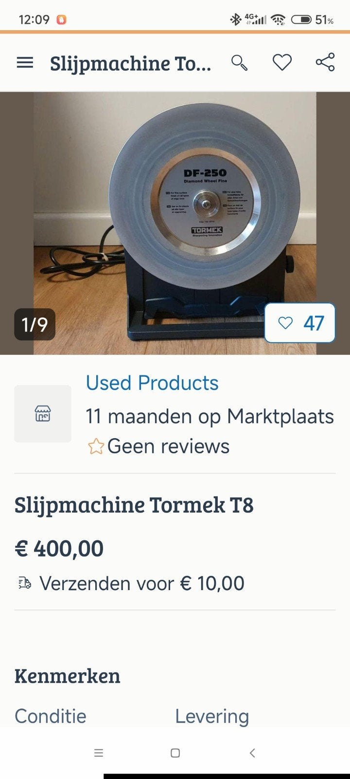Used Products Drouwen oplichter?, Ophalen of Verzenden, Minder dan 700 watt, Haakse handslijpmachine