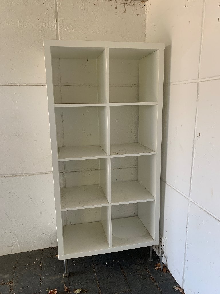 Ikea kallax kast wit incl poten, Huis en Inrichting, Gebruikt, 100 tot 150 cm, 25 tot 50 cm, 50 tot 100 cm