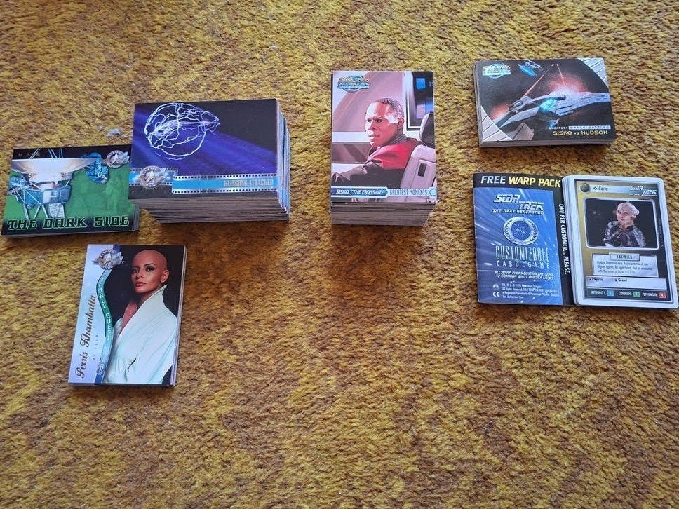 Grote verzameling Star Trek kaarten (Cinema 2000, DS9, Ophalen of Verzenden, Gebruikt, Meerdere kaarten