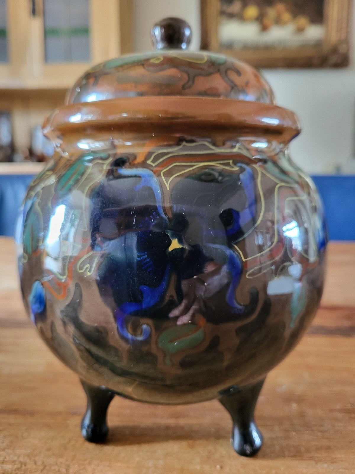 Zenith Clematis Pot van Gouda Plateel, Antiek en Kunst, Ophalen of Verzenden