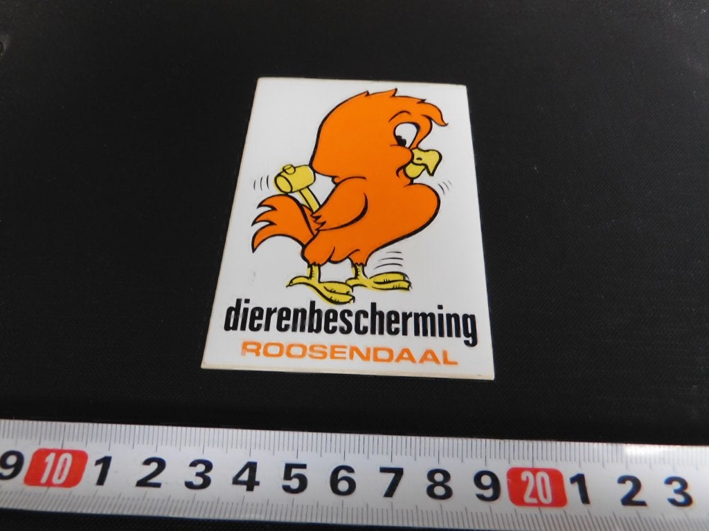 sticker Roosendaal Dierenbescherming  Kip, Ophalen, Zo goed als nieuw