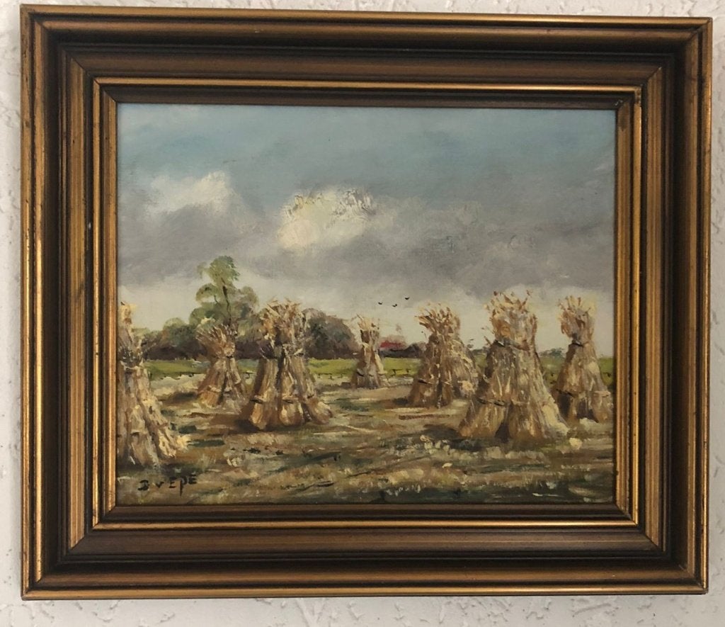Prachtig Hollands Landschap - Olieverf - D. van Epe, Ophalen of Verzenden, Gesigneerd, Landschap, Olieverf