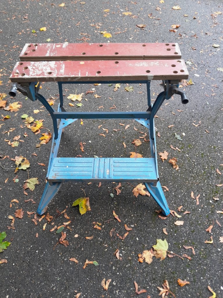 Black & Decker workmate, zware uitvoering, Ophalen, Gebruikt, 70 tot 120 cm, Inklapbaar