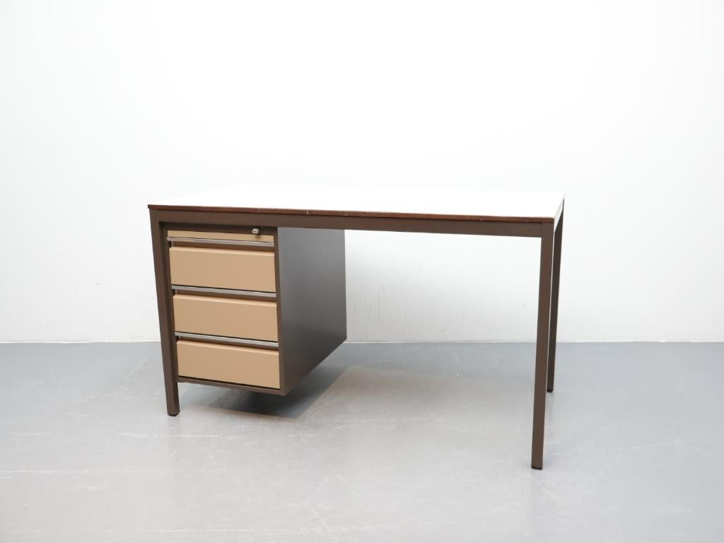 Vintage bureau | Metaal | Bruintinten, Gebruikt, ., Ophalen of Verzenden, .