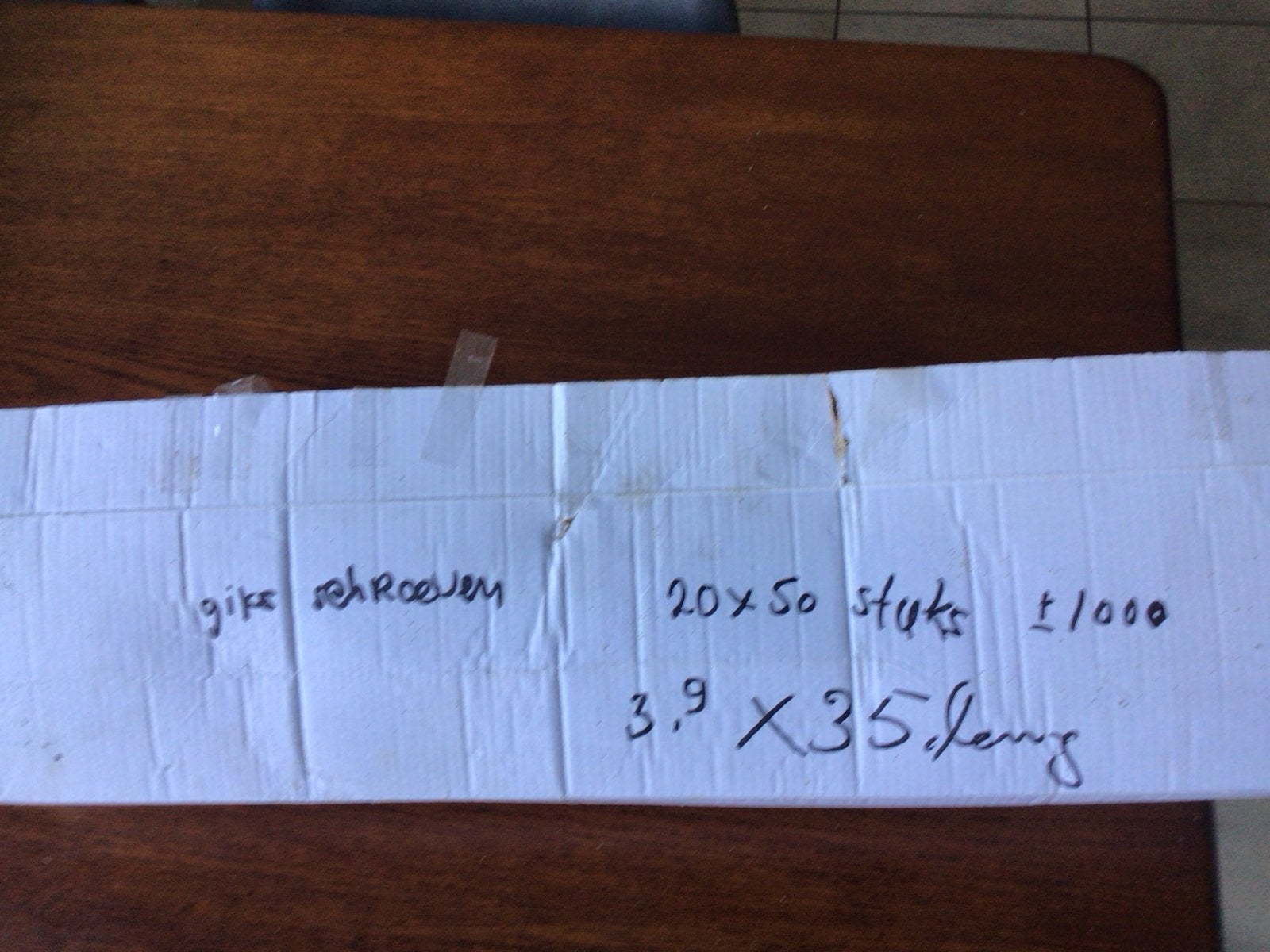 Snelbouwschroeven op band 3.9x35mm, ca. 1000 stuks, Ophalen, Nieuw, Minder dan 50 mm, Schroeven