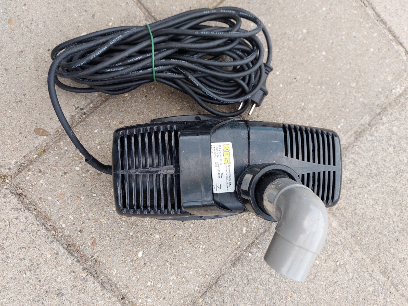 KOS Vijverpomp Aqua VP8000 - Zo goed als nieuw, Ophalen of Verzenden, Nieuw, Elektrisch, Overige typen