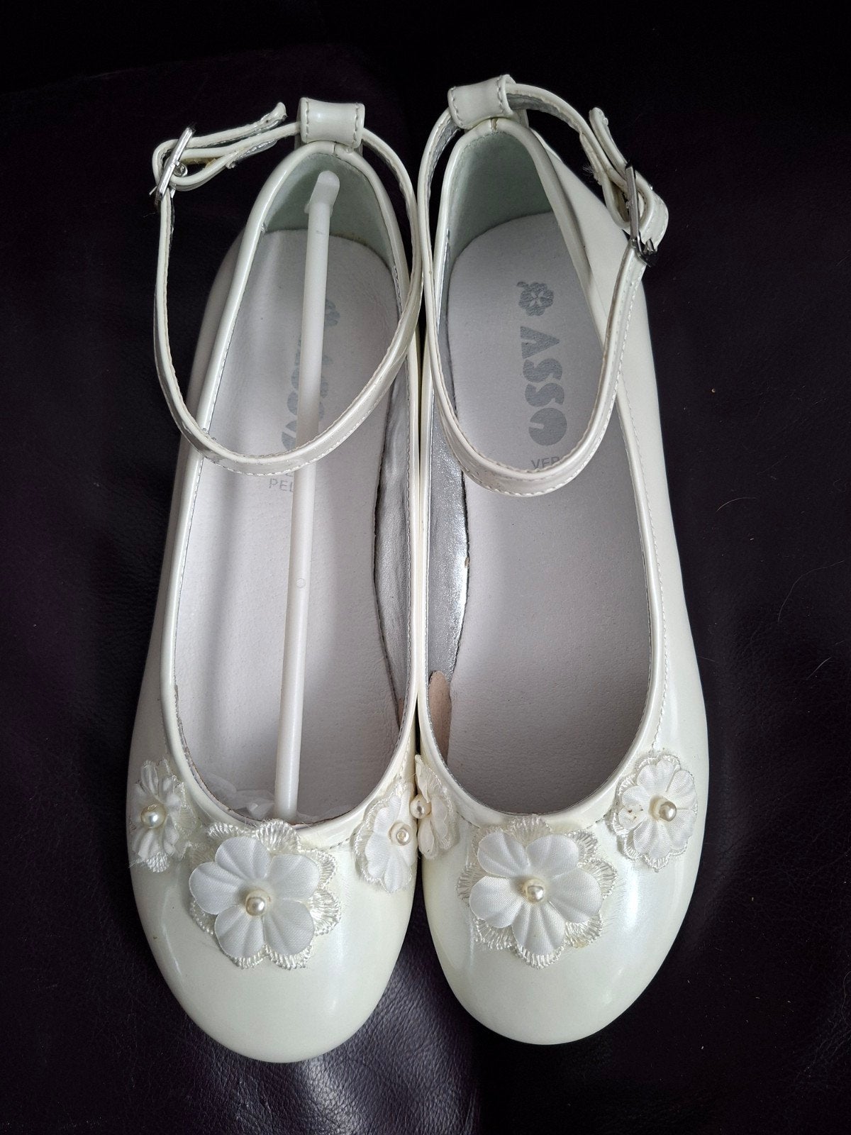 Bruidsmeisjes/Communie lak-leren schoentjes, nieuw, maat 36, Wit, Nieuw, Ballerina's, Ophalen of Verzenden