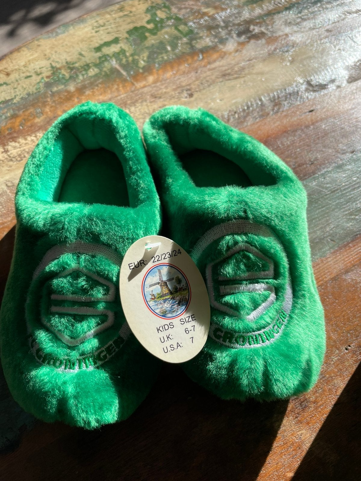 FC Groningen klompjes/sloffen kind, Maat XS of kleiner, Ophalen, Nieuw, Schoenen