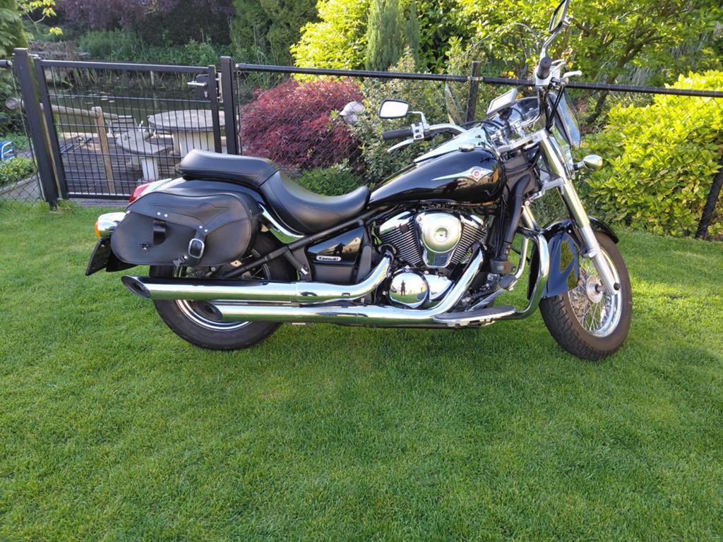 Nette chopper zwarte Kawasaki VN900 classic 2008 met 5407km!, Motoren, Particulier, Chopper