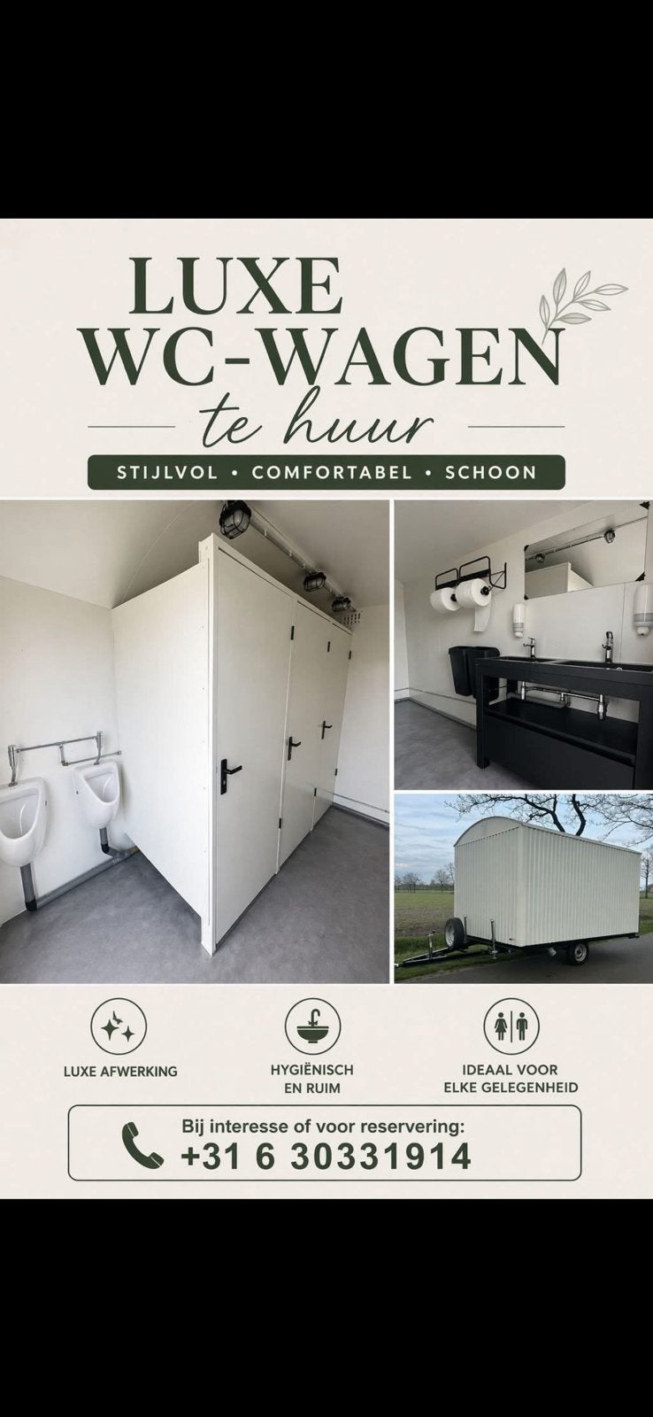 WC WAGEN TE HUUR, Ophalen, Zo goed als nieuw, Overige typen