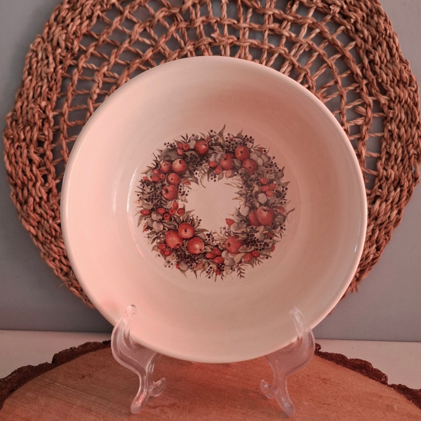 Jet by ter Steege 'Apple & Rosehip', kerstschaaltje - 16 cm, Landelijk/Boerenbont, Ophalen of Verzenden, Jet by ter Steege, Nvt