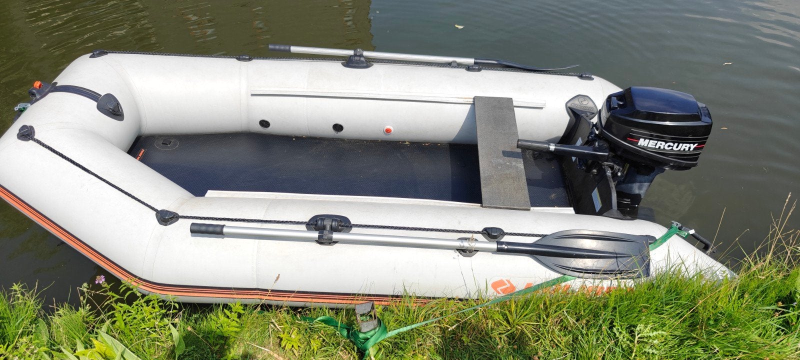 Kolibri rubberboot 3.3m met 8pk Mercury 2-takt (2003), Ophalen, Airdeck, Kolibri, Peddels