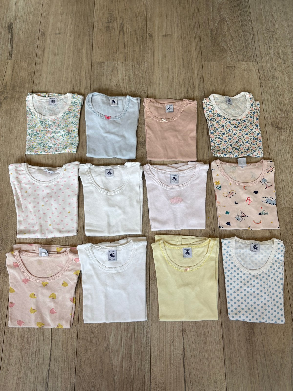 Petit bateau shirtjes 8 jaar, Kinderen en Baby's, Kinderkleding | Maat 128, Verzenden, Gebruikt, Meisje, Nacht- of Onderkleding