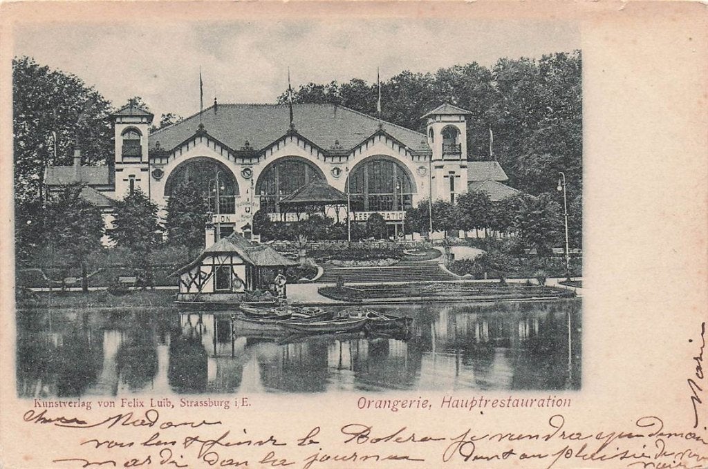703-230-051 Strassburg Orangerie Hauptrestauration, Verzenden, Voor 1920, Frankrijk