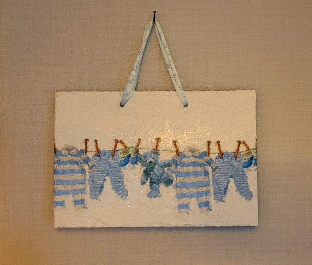 Kadotip ! Leuk, uniek kado voor bv babykamer NEW, Nieuw, Ophalen of Verzenden, Wanddecoratie, Handgemaakt