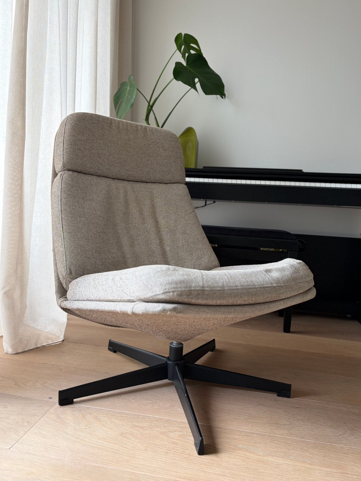 IKEA Lunna draaistoel – vintage jaren 90 – zeer goede staat, Huis en Inrichting, Ophalen, Zo goed als nieuw, 75 tot 100 cm, 50 tot 75 cm