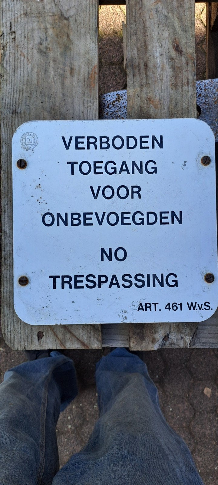 leuk bordje verbonden toegang voor onbevoegden, Ophalen of Verzenden, Detector, Sensor of Melder, Overige soorten