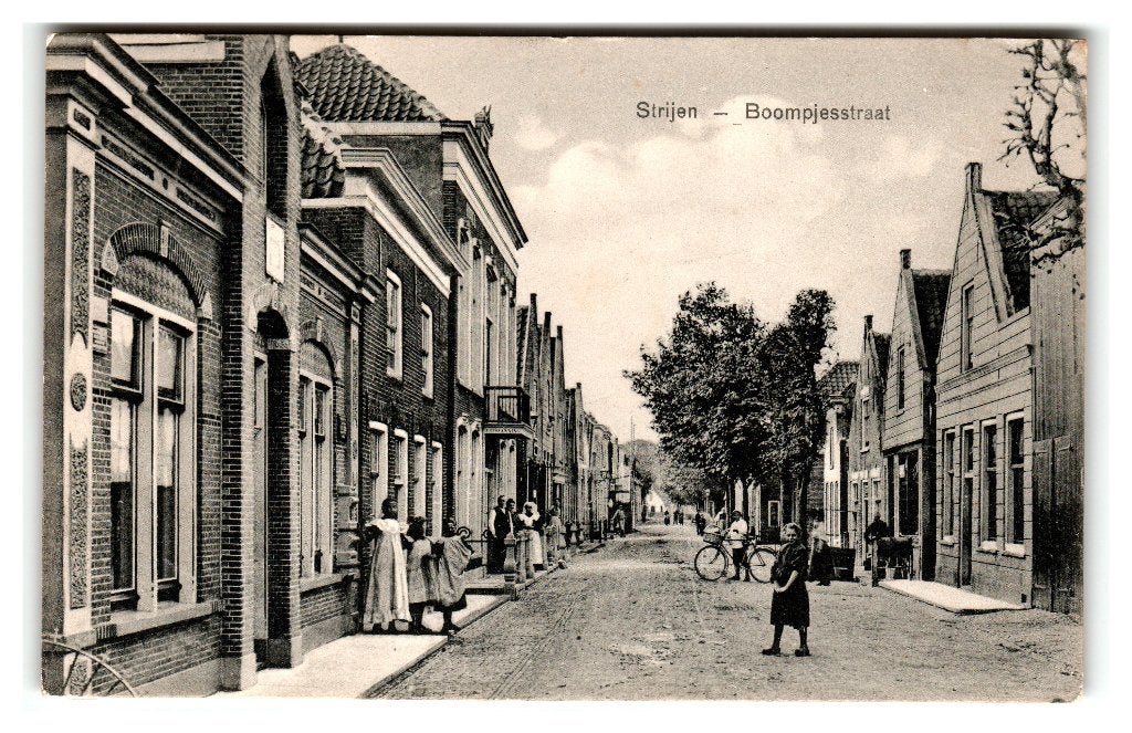 Strijen, Boompjesstraat, Verzamelen, Ophalen of Verzenden, Voor 1920, Gelopen, Zuid-Holland