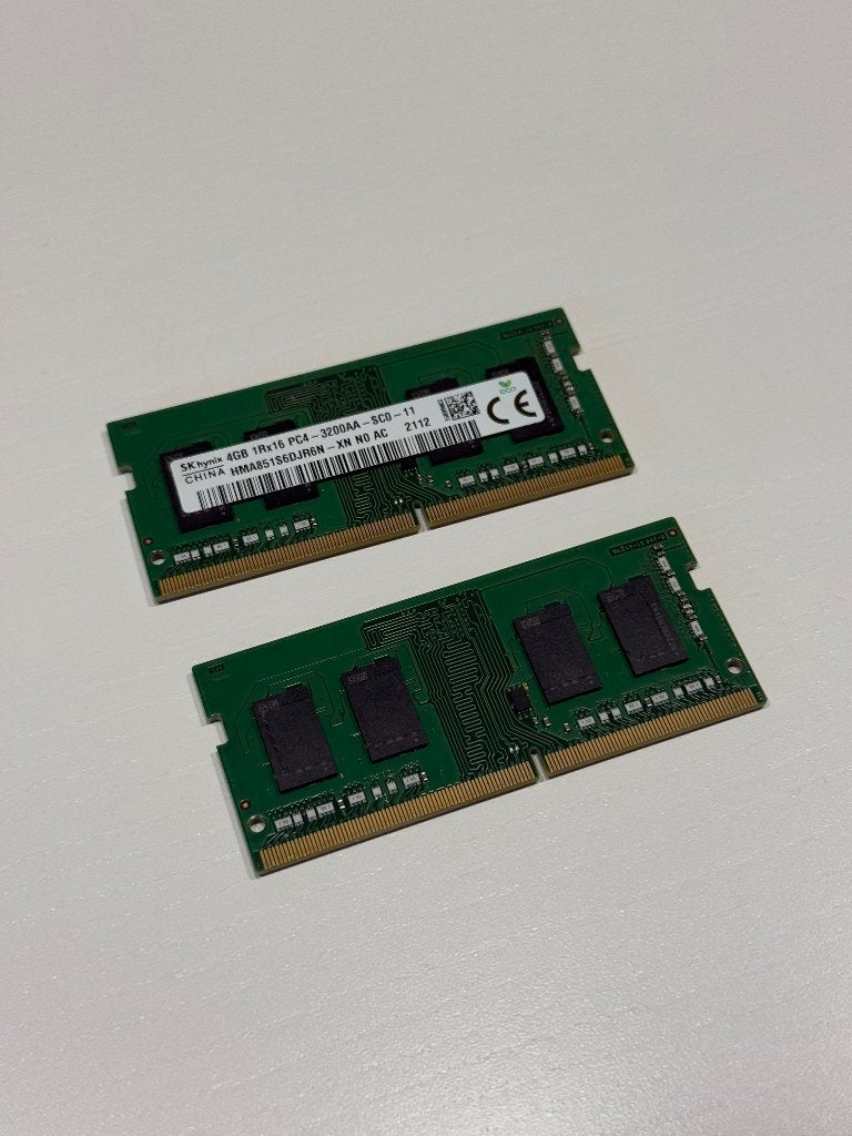 8GB (2 x 4GB) DDR4 SODIMM 3200 SK Hynix, Computers en Software, RAM geheugen, DDR4, 8 GB, Ophalen of Verzenden, Zo goed als nieuw