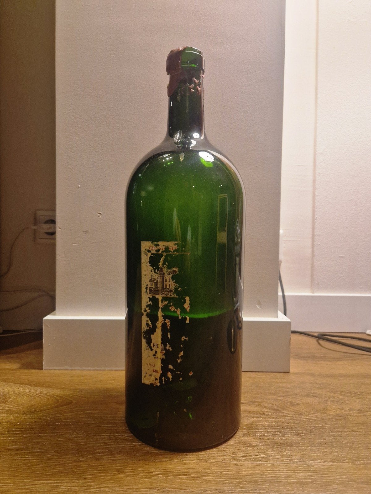 Grote lege wijnfles 5 liter - 47 cm hoog, Ophalen