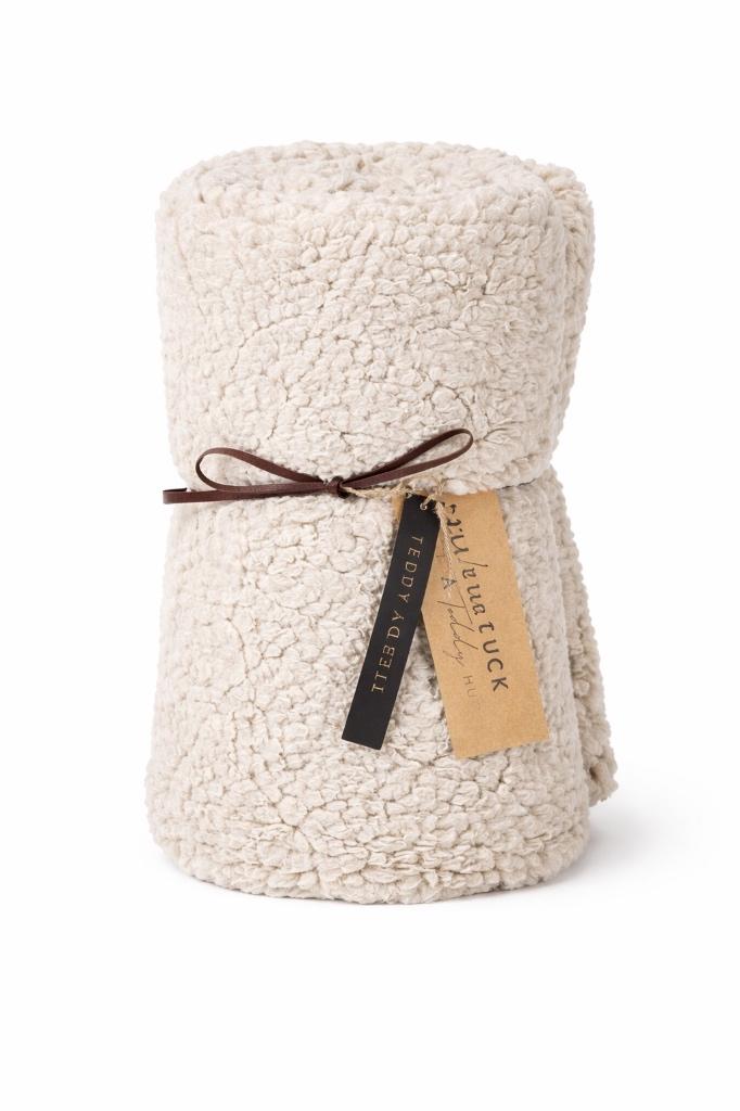 NIEUW PARTIJ – Jens Living Teddy Plaid – 38 Stuks - €220, Diversen, Rommelmarktspullen, Nieuw, Ophalen