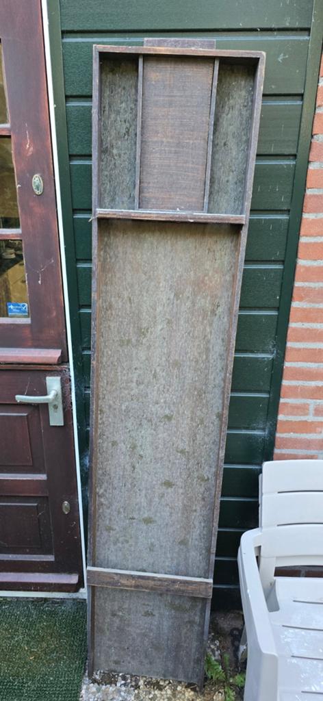 Antieke sjoelbak die wat liefde nodig heeft, Tuin en Terras, Tuinschermen, Ophalen, Gebruikt, 200 cm of meer, 150 tot 200 cm