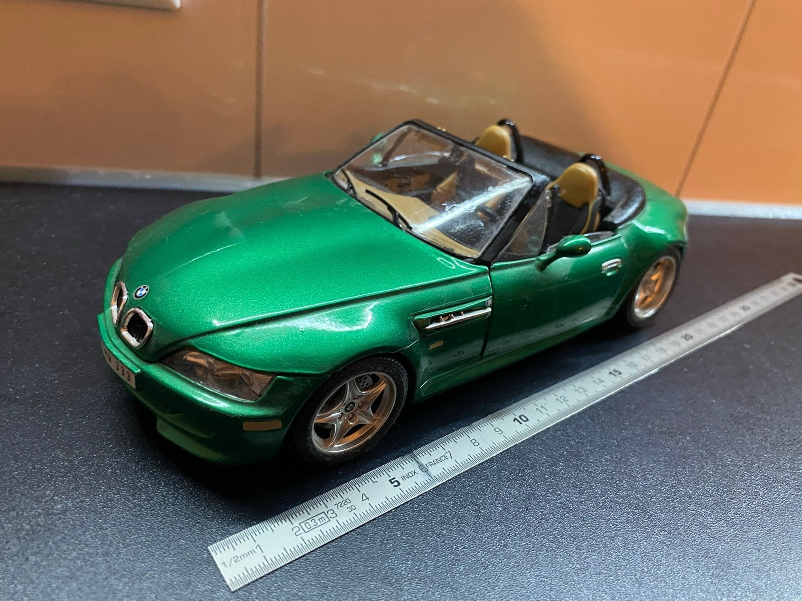 BMW Schaalmodel Groen - 22cm, Ophalen of Verzenden, Gebruikt, Auto