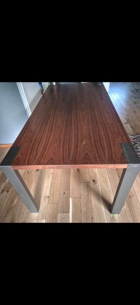 Eettafel hout, Ophalen, 50 tot 100 cm, Zo goed als nieuw, Vijf personen of meer