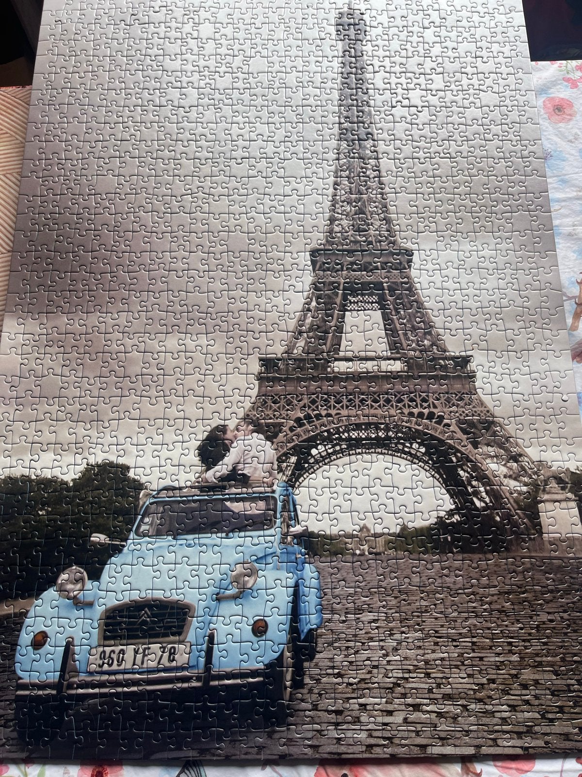 Ravensburger Legpuzzel 1000 stukjes Eiffeltoren Parijs, Ophalen of Verzenden, 500 t/m 1500 stukjes, Gebruikt, Legpuzzel