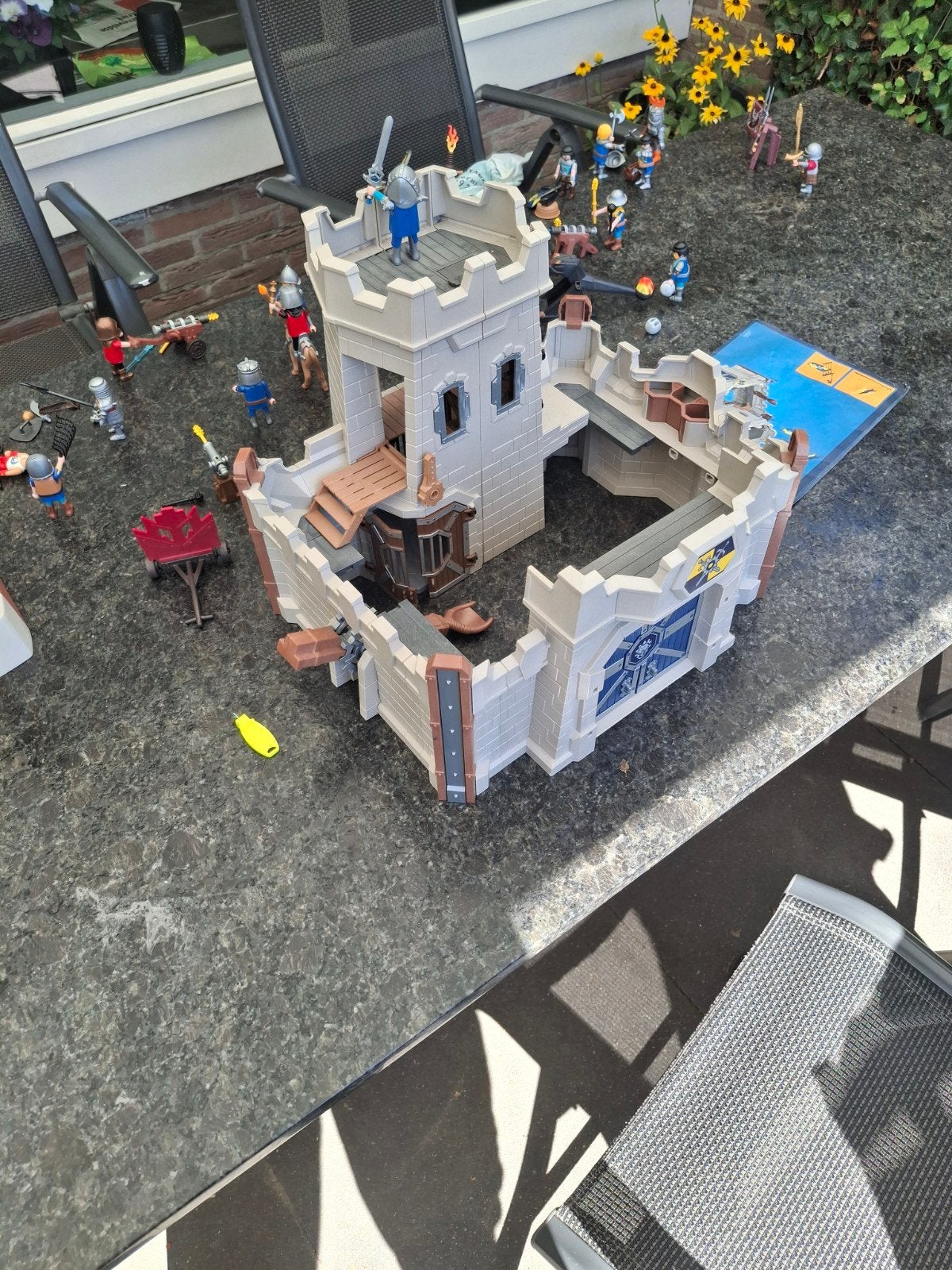 playmobiel kasteel met veel bijbehoren, Kinderen en Baby's, Speelgoed | Playmobil, Complete set, Zo goed als nieuw, Kasteel/Fort